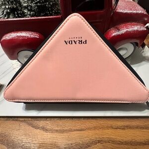 Prada NWT  Blush Pink Triangle Cosmetic bag